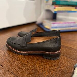Madewell The Corinne Lugsole Loafer, Size 9, Black